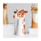 Hello Honey® 12.5" Brown & White Hand-Painted Decorative Stoneware Cow Vase